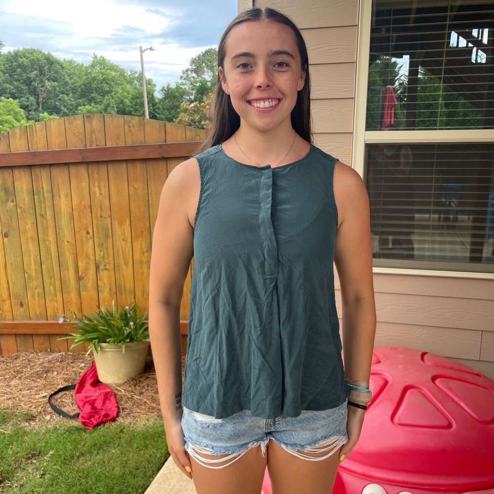 Madewell Dark Green Tank Top